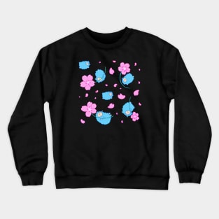 Sakura sheep pattern Crewneck Sweatshirt